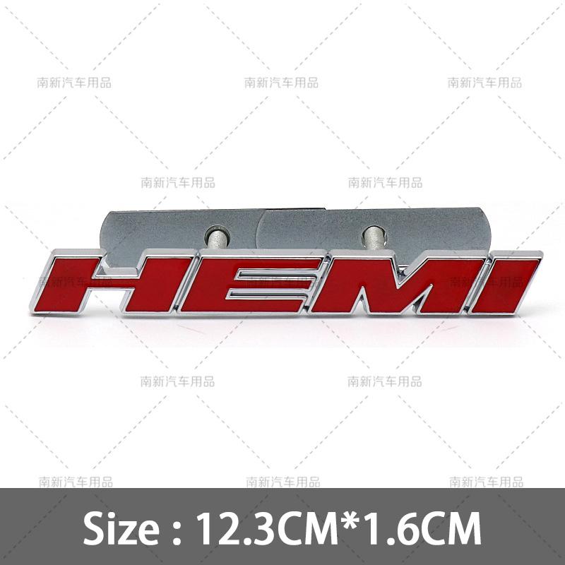 Metal 3D Hemi Car Stickers Grill Emblem Badge Rear Trunk Decal For Charger SRT SXT Durango Caliber Journey Caravan Ram Viper