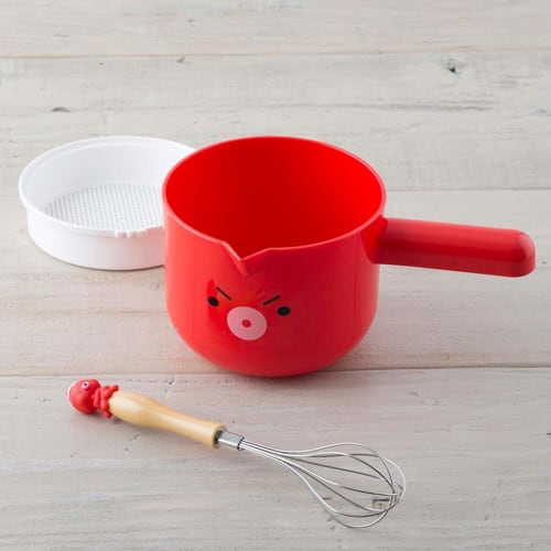 KAI Takoyaki Tools Set of 5, 2 Picks, Kitchen Paper, Oil Drilling, Powder Sprinkling, Ball Dispenser