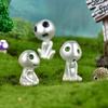 10Pcs Luminous Alien Ghost Glow In Dark Micro Garden Plants Pot Bonsai Tree Fairy Elves Garden Statue Potted Decoration