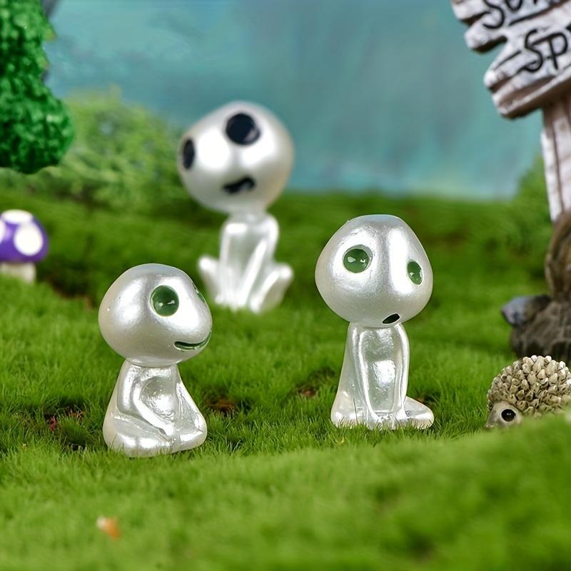10Pcs Luminous Alien Ghost Glow In Dark Micro Garden Plants Pot Bonsai Tree Fairy Elves Garden Statue Potted Decoration