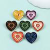 Versatile Cartoon Heart Brooch - Colorful Alloy Badge for Clothing & Bags