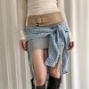 Vintage Spicy Leather Rivet Waist Chain - Trendy & Versatile Women's Belt