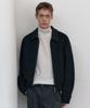 Wool Blend Boucle Blouson Jacket [Black]