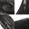 Used AUTHENTIC HERMES side gore boots short boots Black Leather