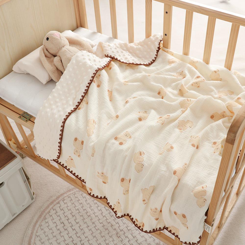 

Детское одеяло-дуду: Легкое весенне-осеннее пеленальное одеяло и одеяло для детского сада для новорожденных 100x100 cm