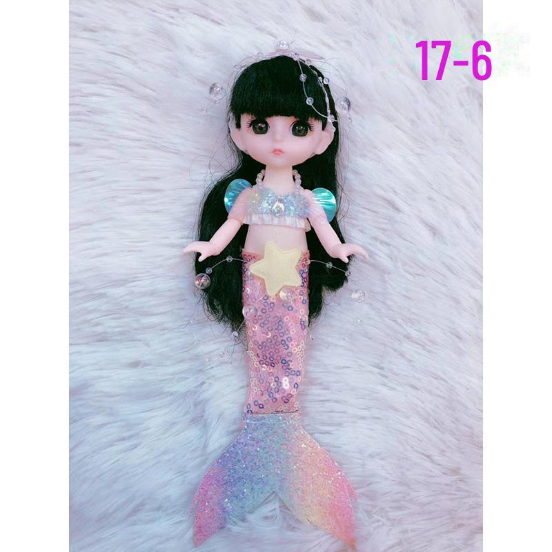 

16 см куклы-ассорти в модных нарядах: Свадебное платье, аксессуары для русалок, принцесс и принцев Random Doll + Clothes + Shoes