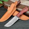 Damascus Pattern Stainless Steel Forged Kitchen Boning Knife Meat Cleaver Cutter