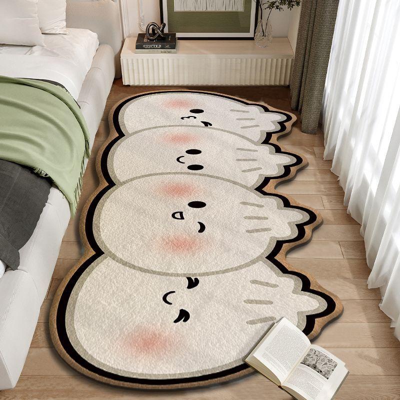 Cartoon Imitation Cashmere Carpet Bedroom Bedside Living Room Coffee Table Home Use Dirt Resistant and Anti Slip