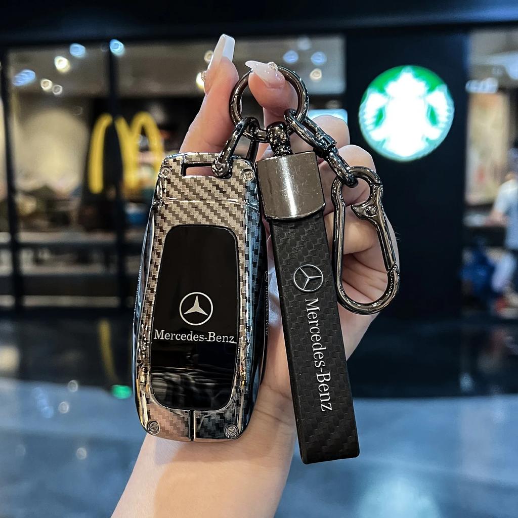 RPO5 Car Key Case Cover for Mercedes Benz E C S GLC Class E200 E400 E63 W213 S550 S560 C260 A200 Key Shell Protector