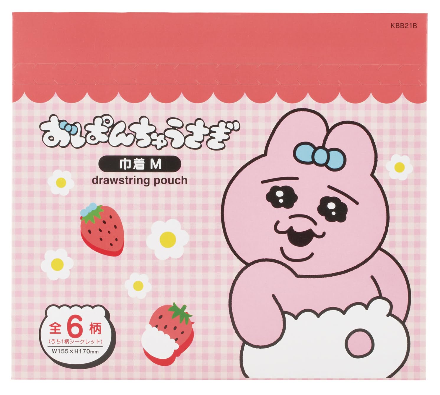 

Skater Lunch Drawstring Bento Medium 6 Blind Made in Opanchusagi Bags, Bags, Size, 6-Pack, Varieties, Box, Japan, (Rabbit) KBB21B-A