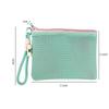 Mesh Mesh Cosmetic Bag Portable Large Capacity Mesh Toiletry Storage Pouch Multifunctional Zipper Mesh Pencil Case