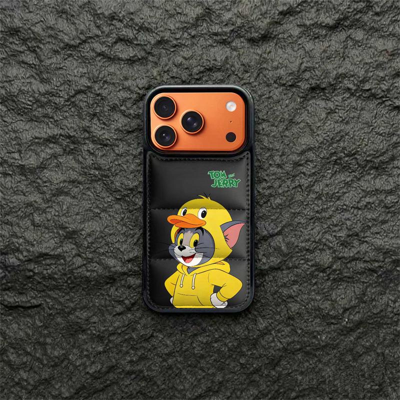 

Cat & Mouse Down Jacket Phone Case Set, Compatible with iPhone 14/13/12/11 and 17/16/15 Pro Max 16Plus