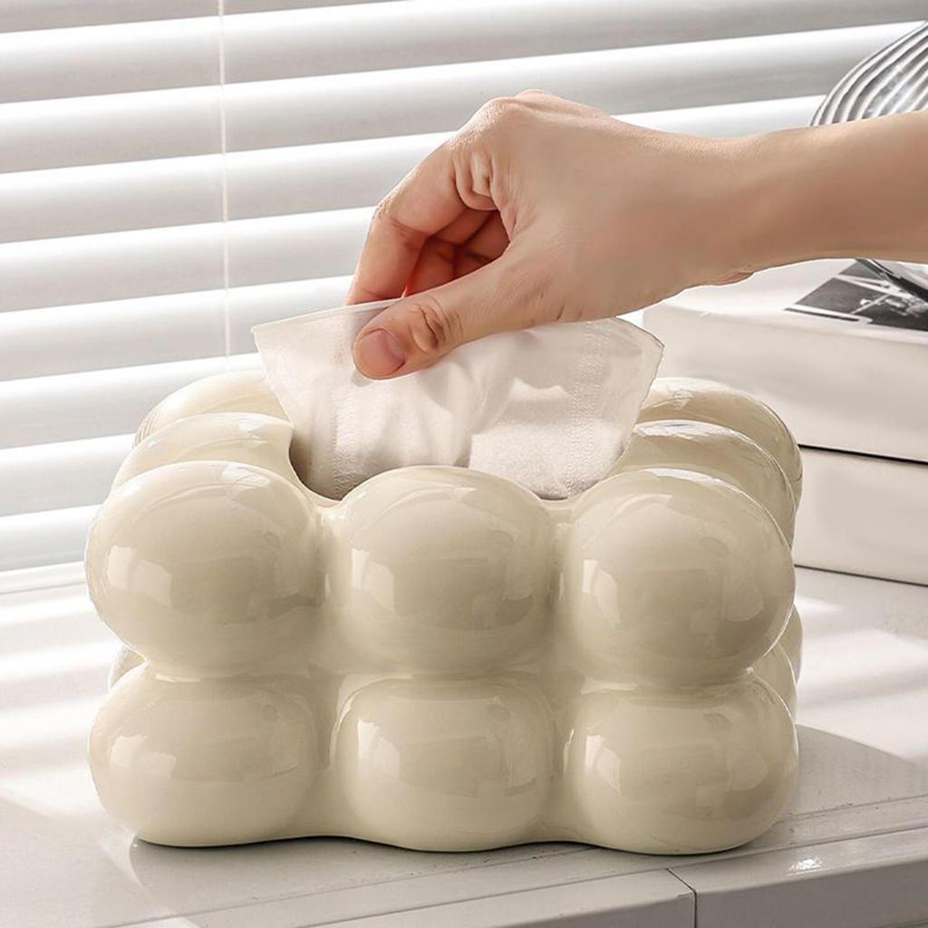 Creative Tissue Box Holder Decorative Facial Tissue Paper Box Cover Toilet Paper Storage Holder Napkin Dispenser for Bathroom