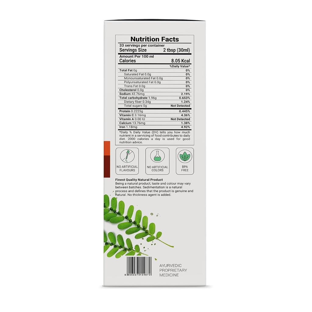 Krishna's Herbal & Ayurveda Liver Detox Juice 1000 Ml Pack Of 1 Natural Digestion Support Rejuvenator