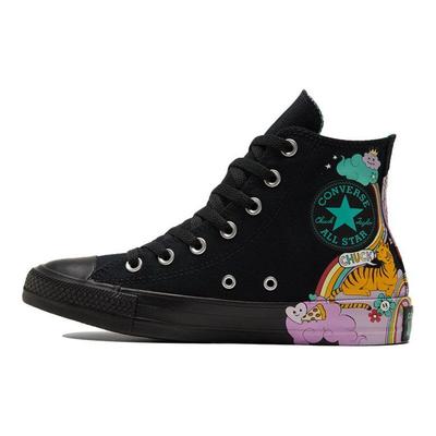 Chuck Taylor All Star High Top Canvas Sneakers Unisex Sneakers Black Pink 171271C
