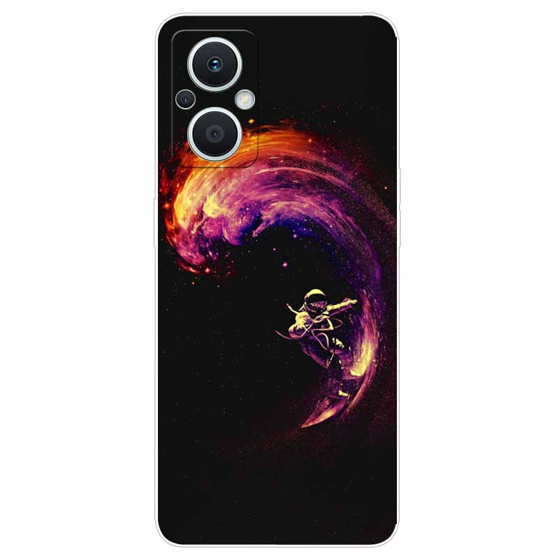 Soft Case for Reno8 Lite Cover Print TPU Silicone Clear Funda Cases for OPPO Reno 8 Lite 5G Case Reno8Lite Slim Landscape Cat