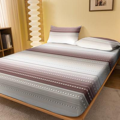 1 Einfaches Modernes Geometrie-Muster Gedrucktes Mattes Spannbettlaken, Schlafzimmer Gedruckte Bettdecke, Bettwäsche (Ohne Kissenbezüge)