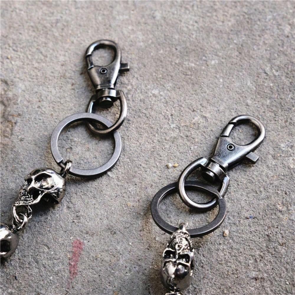 Skull Connected Metal Trousers Big Ghost Diablo Hip Hop Waist Chain