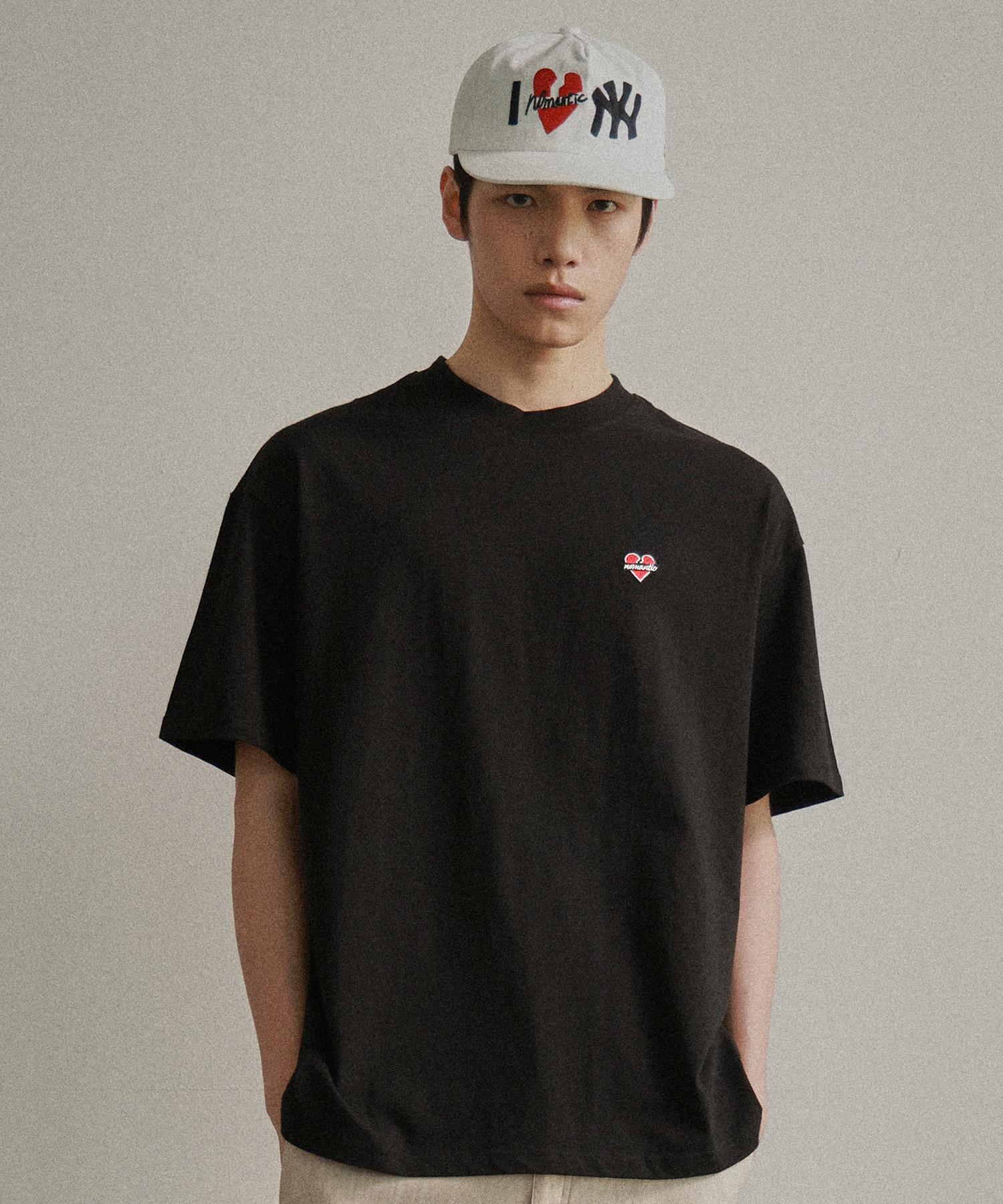 Beyond Closet Nomantic Logo Cotton Short Sleeve T-Shirt Black Black/Small(95-100)