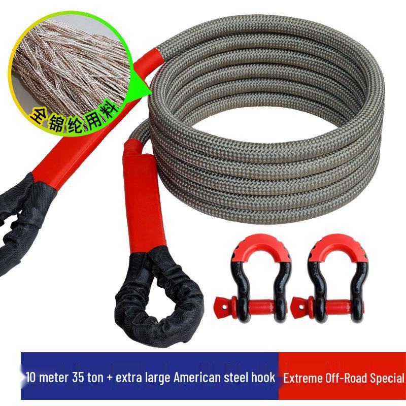 Heavy-Duty Off-Road Vehicle Tow Rope for Car and Truck Rescue