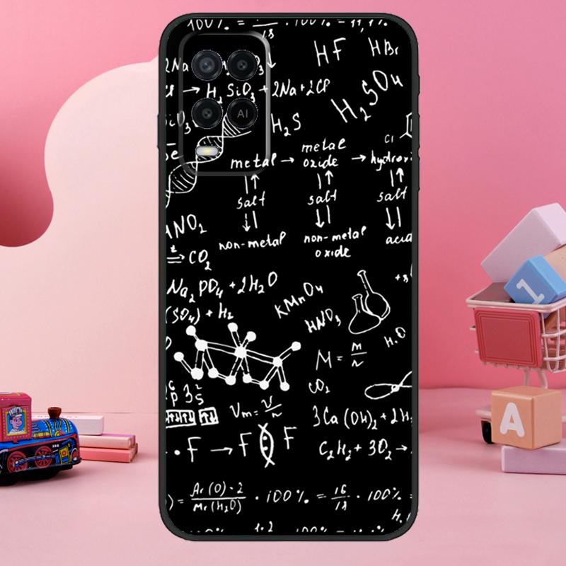 Physics Science Maths Formula Case For OPPO A17 A77 A57 A54 A53 S A31 A5 A9 A15 A52 A72 A91 A93 A74 A94 A16 A76 A96 Cover