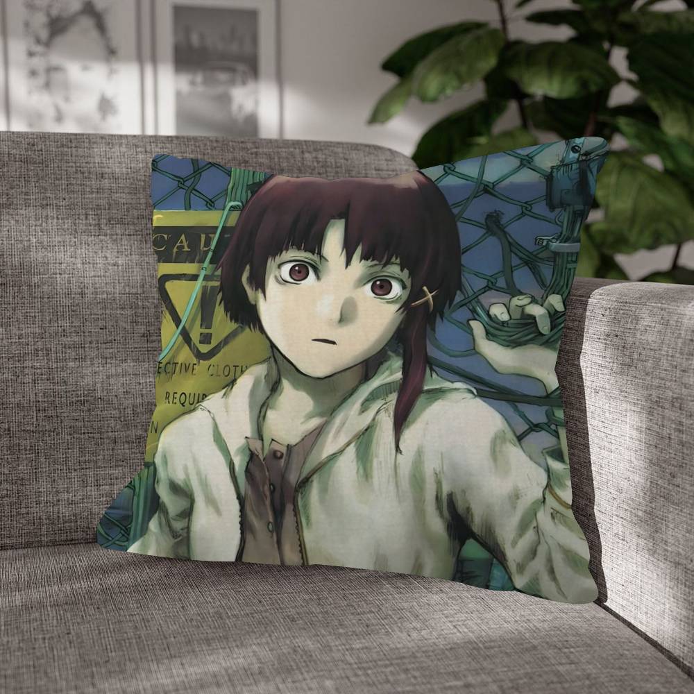 Serial Experiments Lain Cushion Cover Decorative Pillow Sofa Home Decor Case Pillow Cases
