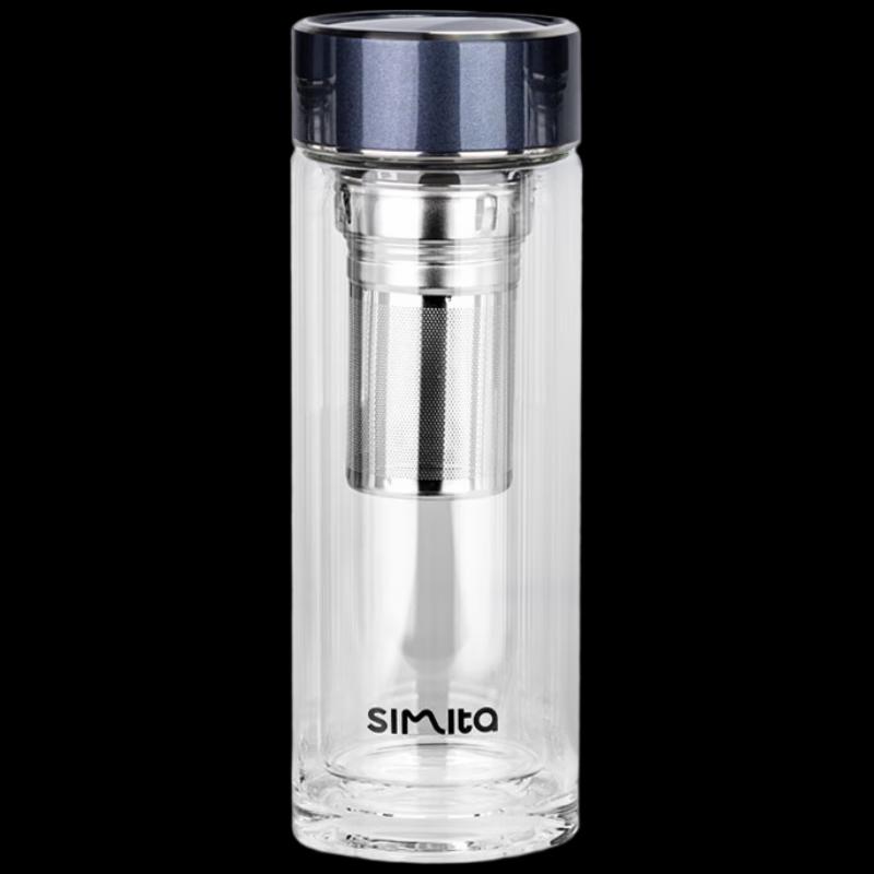 Schmidt Double-Wall Glass Tea Cup with Infuser