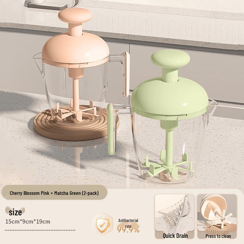 Manual Press Egg Beater Cup