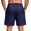 Men's Lightweight Breathable Stretch Athletic Shorts with Elastic Waistband and Multiple Pockets for Outdoor Sports Running Fitness Training