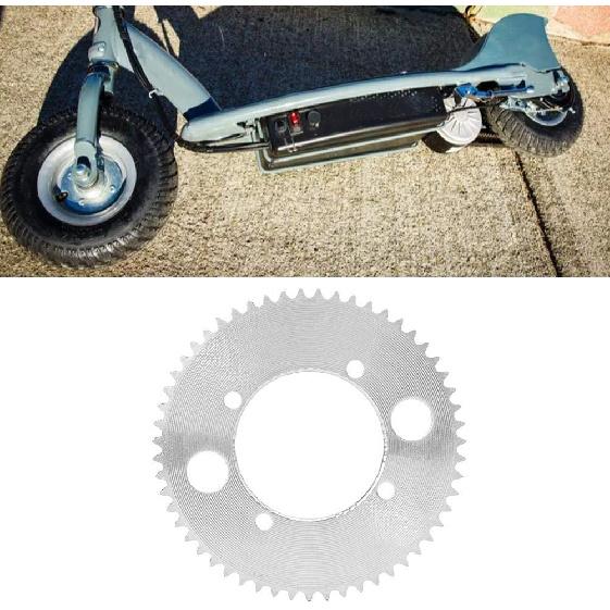 Qii lu Rear Chain Sprocket, 25H 55T 2.126in Rear Chain Sprocket Fit for E300 Compatible #25 Electric Scooter