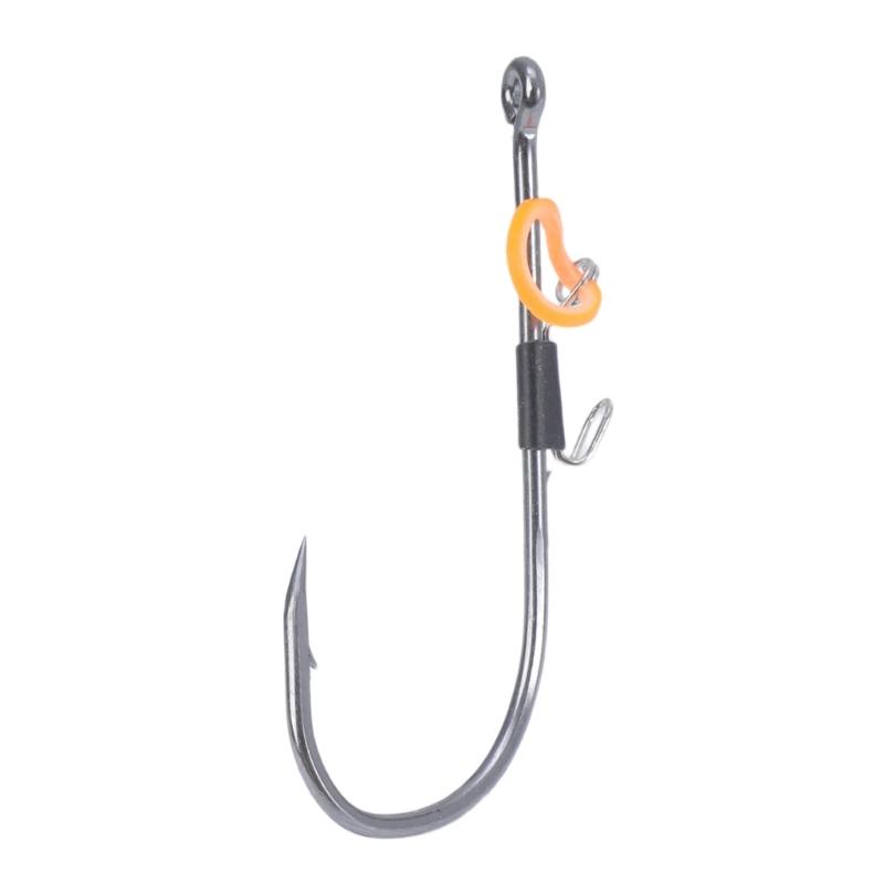 10Pcs Baitholder Fishing Hook Live Shrimp Live Catfishes Fishing Shrimp Holder Hook Carbon Steel Long Shank Barbed Hook