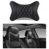 28x20x10cm Ergonomic Car Headrest Lumbar Support PP Cotton Neck Waist Protection Car Seat Cushion High Rebound Fixed Head Pillow Automotive Supplies