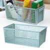 Plastic Storage Basket Rectangular Large Capacity Storage Container for Snacks Fruits Kitchen