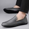 Spring Autumn  Men'S Leather Casual Shoes Soft Soled Comfortable Anti Slip Driving Shoes Simple Men'S Loafers