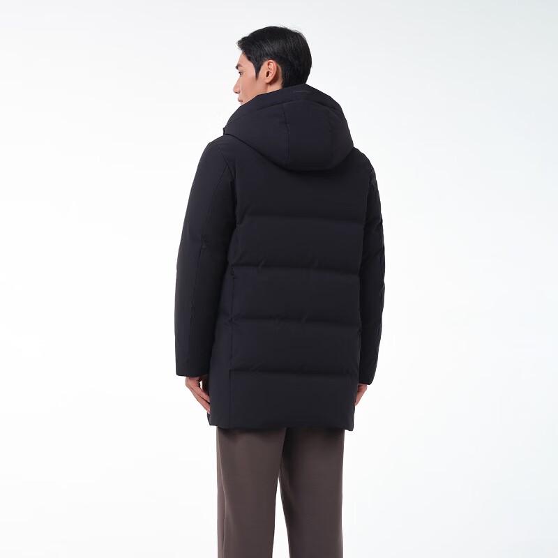 Tanboer Men's Mid-Length Hooded Down Jacket TA231567