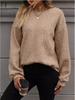 2024 Spring/Autumn Women's Plus Size Jacquard Round Neck Sweatshirt