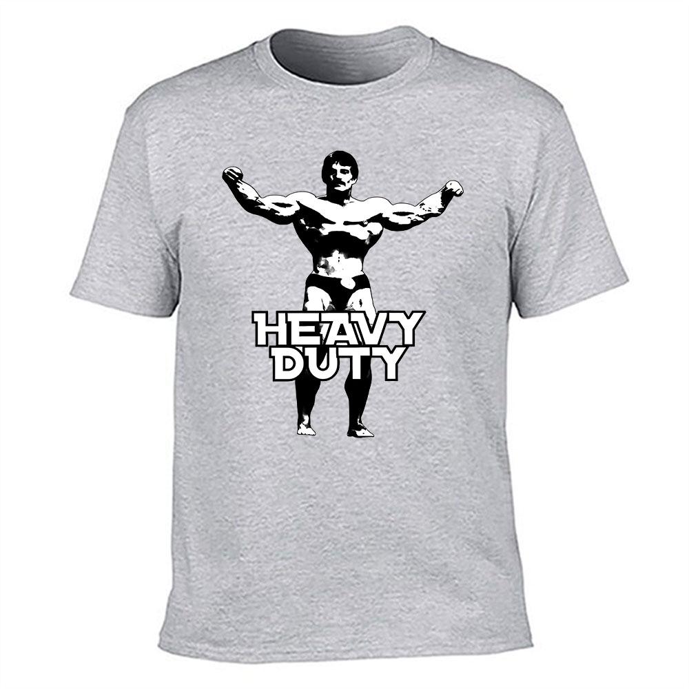 Unisex Robustes Baumwoll-T-Shirt mit Grafik für Bodybuilding Vintage Fitnessstudio Training Muskel-T-Shirt für Fitness-Enthusiasten