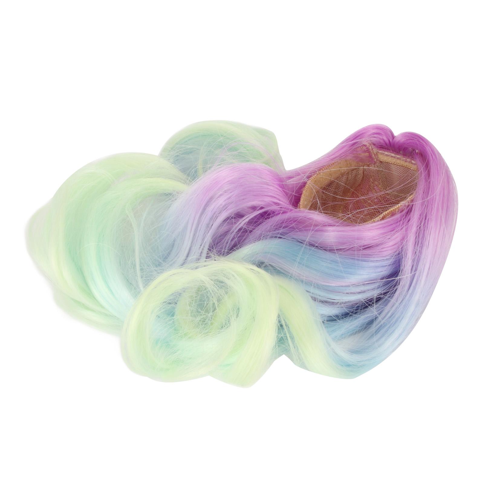 

1 6 Ball Jointed Doll Wig Simulation Scalp Soft High Temperature Silk Doll Replacement Hair Wig for 15.5‑17cm Head