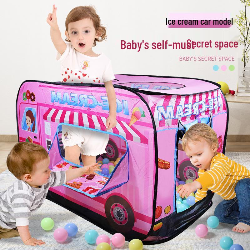 Children's Foldable Car Tent Playhouse - Indoor Pretend Play & Educational Toy for Ages 4-6