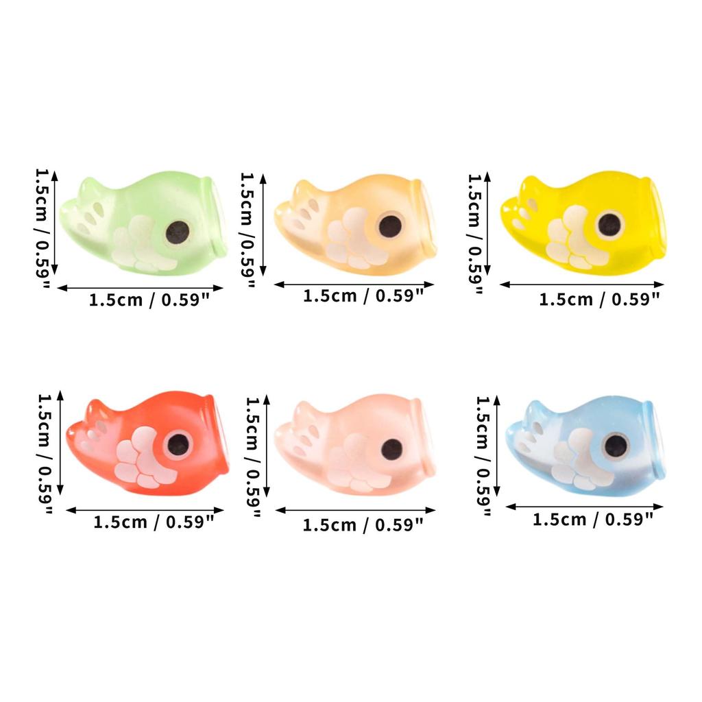 RENEWREVITAL Miniature Set of Cute Animal DIY Car Bonsai Luminous Koi Ornaments, 6, Figurines, Desktop, Office, Decor, Gift, Landscape, Ornament,