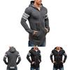 Premium Cotton Blend Men Slim Hoodie With Zipper Pocket And Classic Print Design