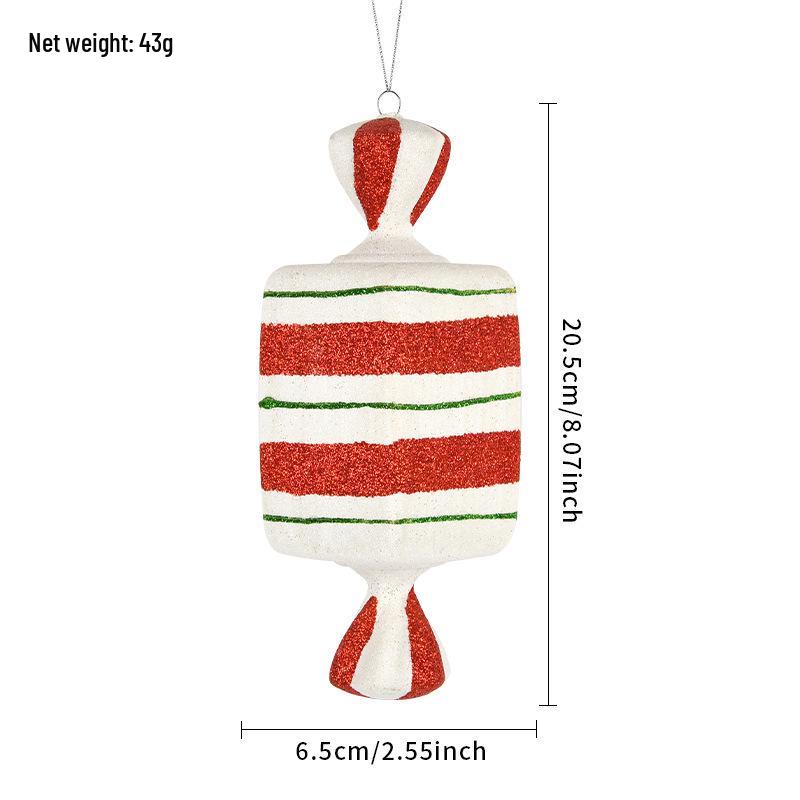 Electroplated Candy Pendants for Christmas Tree Decorations and Photography Props