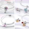 Charms Chameleon Ladybird UFO Butterfly Beads S925 Silver Pendants Fit Original  Bracelet DIY For Woman Jewelry