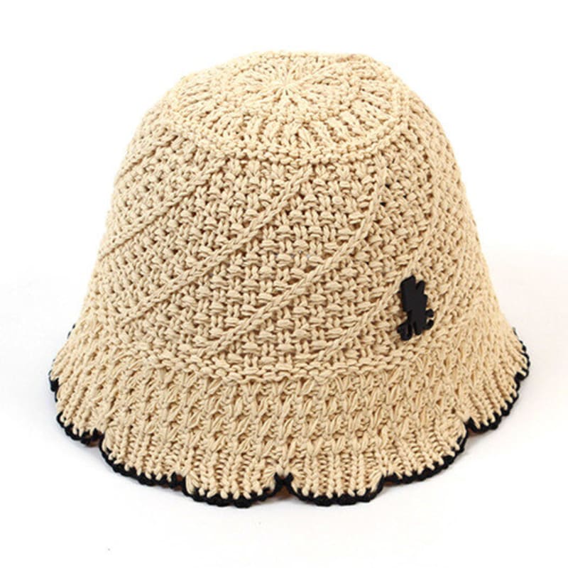 

Universal chemistry Summer Ivory Edge Knit Bucket Hat Knit FREE