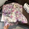 New 100% Natural Real Silk Scarf Fashion Women Summer Beach Small 53*53cm Neck Scarves Shawl Bandana Hijab Pashmina Poncho 2026