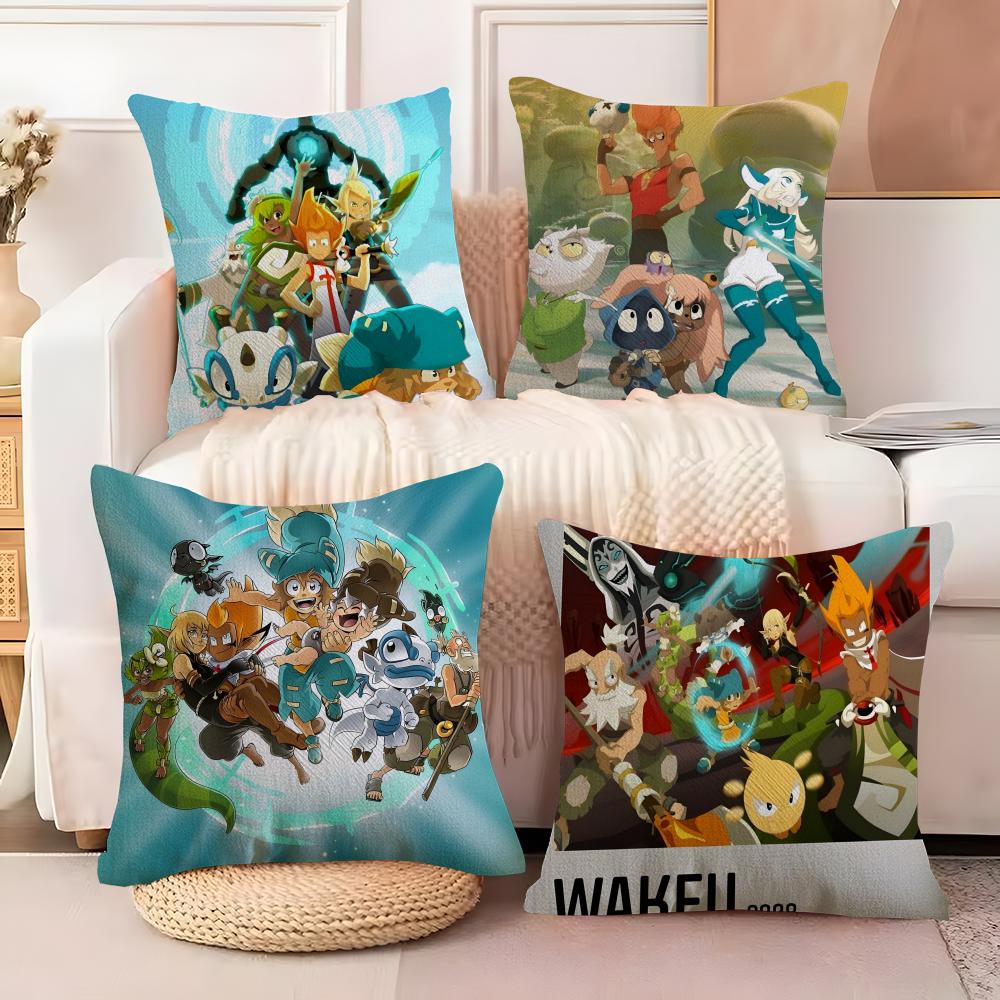 Internet Mmorpg Game W-Wakfu 1 Pillow Case Linen Pillow Case Sofa Home Decor Cushion Cover Cushion Cove