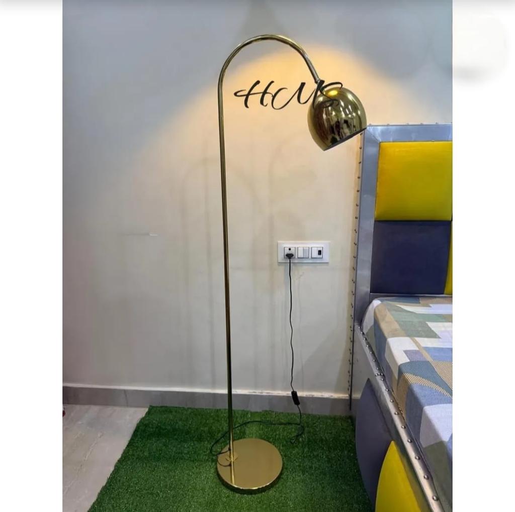 Nowoczesna lampa podłogowa łukowa z kloszem miskowym Eleganckie oświetlenie do biura, hotelu, dekoracji domu Lampa podłogowa do salonu, sypialni i jadalni