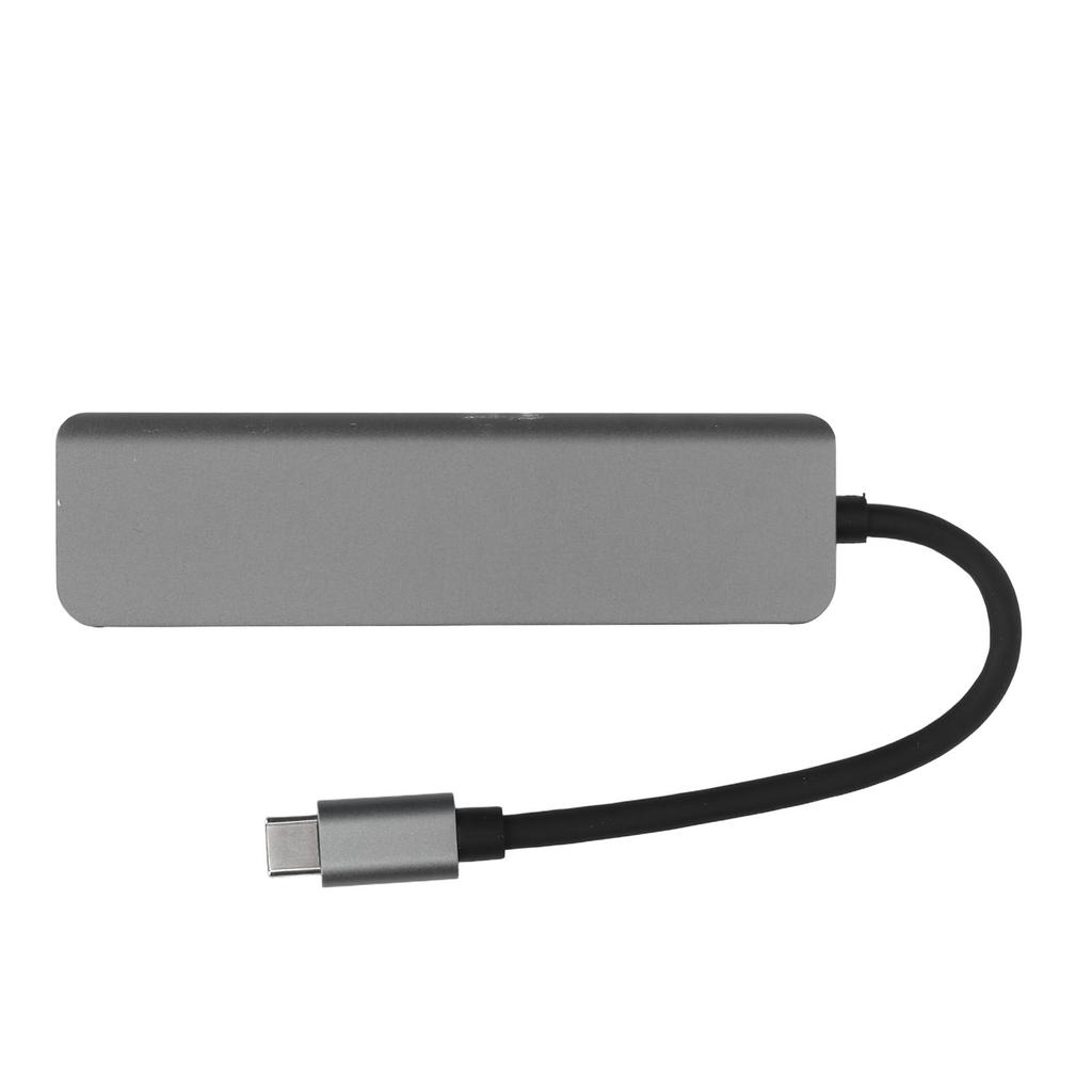 5 in 1 Type C Hub Type C to HD Multimedia Interface USB3.0 2 USB2.0 USB C PD Support 4K 30Hz Plug and Play USB C Hub