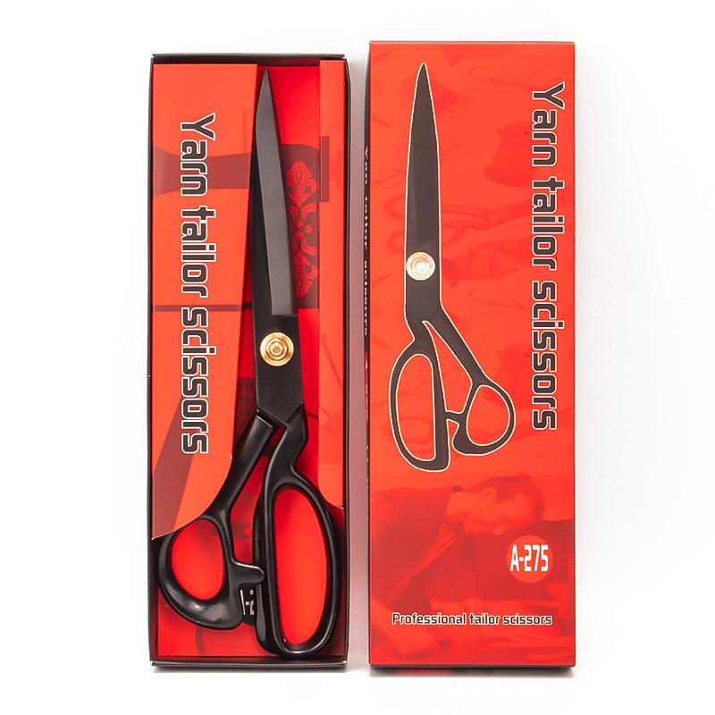 Tailor scissors Multi-size black tailor scissors Stainless steel fabric scissors, tailor scissors