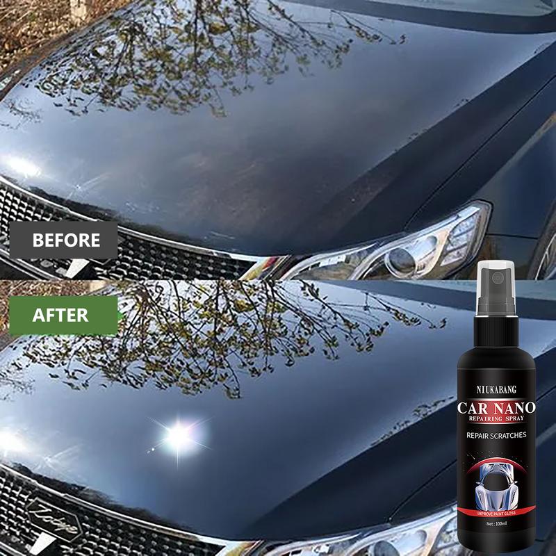Car Scratch Nano Repairing Coating Spray Polish Wax Super Gloss For Bike Rv Suv Truck Or Boat Body Detailing Paint Care Kit